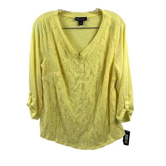 I.N. Studio Tops - I.N. Studio Women's Yellow Top